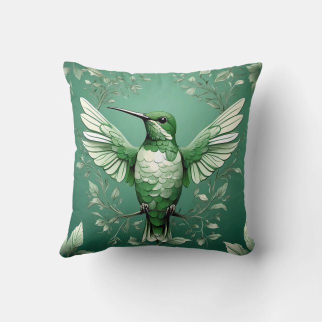 Coussin Papier d'enveloppement de la faune et de la nature (Verso)