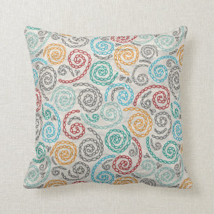 Coussin Papier fripé par fantaisie de broderie