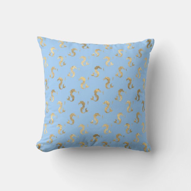 Coussin "Papier Inspiré de l'Océan" "Fond de Sirène Fantas (Recto)