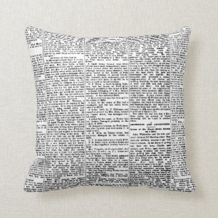 Coussin Papier journal