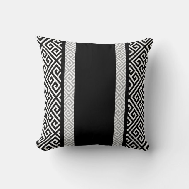 Coussin Papier noir et blanc (Recto)