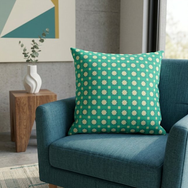 Coussin Papier peint à motif d'étoile géométrique - sarcel (Créateur téléchargé)
