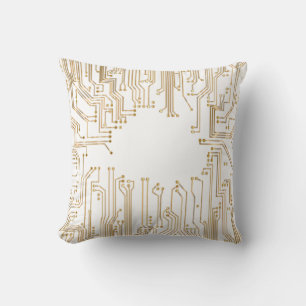 Coussin Papier peint arrière - plan de carte de circuit