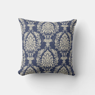 Coussin Papier peint damassé incomparable. Patch vintage 