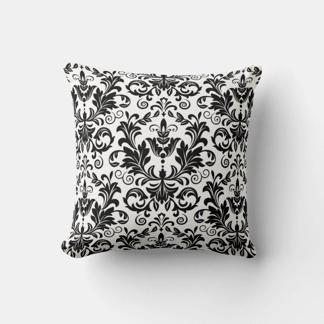 Coussin Papier peint dans le style baroque. Rangeur transp (Recto)