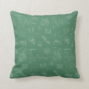 Coussin Papier Peint Doodles de Science pour les Geeks pou