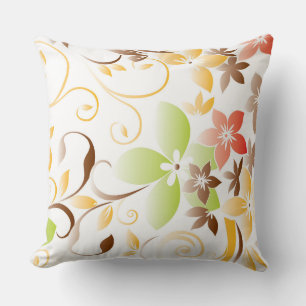 Coussin Papier peint fleurs 5