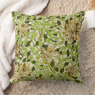 Coussin Papier peint floral Chèvrefeuille de William Morri