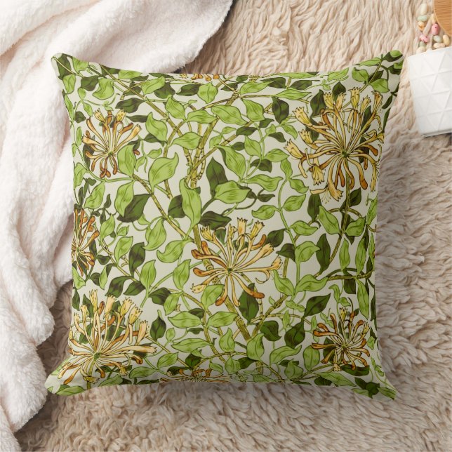 Coussin Papier peint floral Chèvrefeuille de William Morri (Couverture)