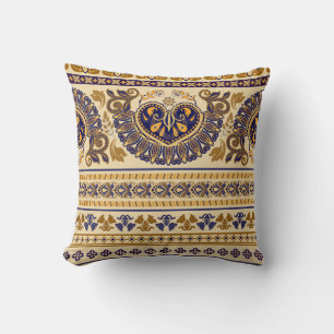 Coussin Papier peint floral égyptien trié