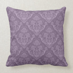 Coussin Papier peint floral pourpre