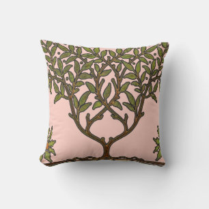 Coussin Papier peint frise d'arbre de William Morris