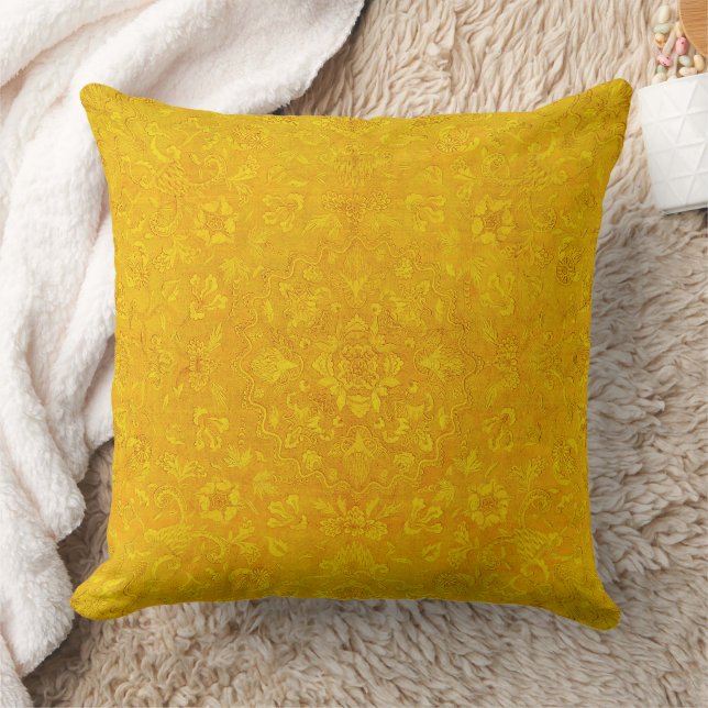Coussin Papier peint Gold Royal Tile Motif (Couverture)