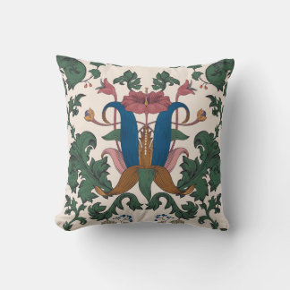 Coussin Papier peint renaissance floral vintage.