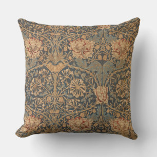 Coussin Papier peint riche au chèvrefeuille de William Mor