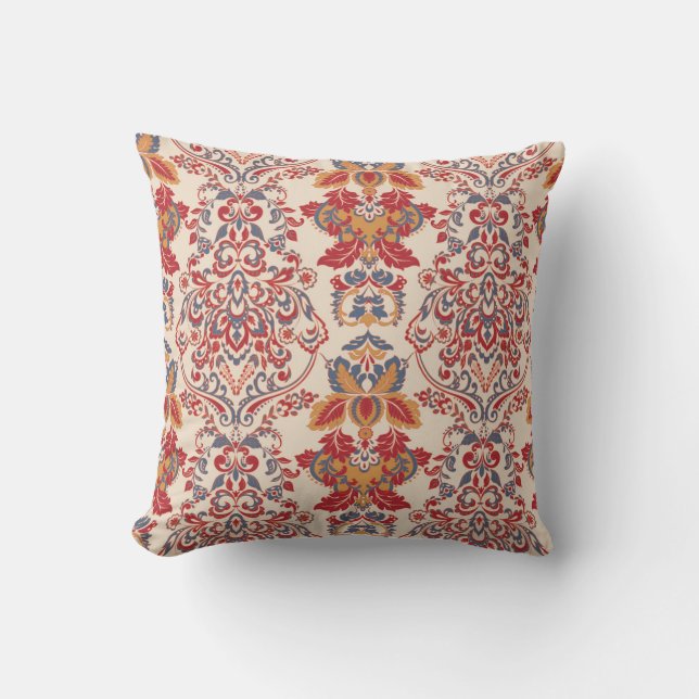 Coussin Papier peint Vintage baroque Floral (Recto)