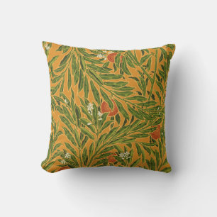 Coussin Papier peint Vintage Orange Tree Motif Art Nouveau