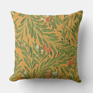 Coussin Papier peint Vintage Orange Tree Motif Art Nouveau
