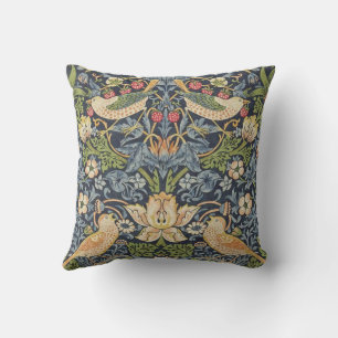 Coussin papier peint william-morris-fraise-voleur
