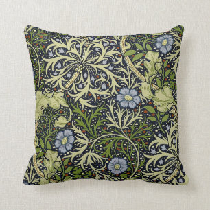Coussin Papier peint William Morris Vintage aux algues fin