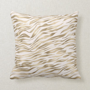 Coussin Papier Zebra Gold