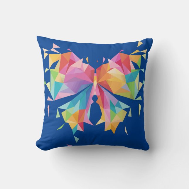 Coussin Papillon Abstrait (Recto)
