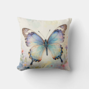 Coussin Papillon Aquarelle 