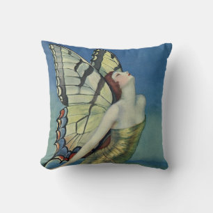 Coussin Papillon Art Déco