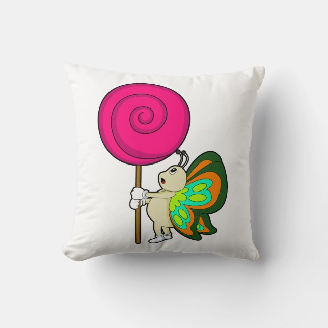 Coussin Papillon avec Lollipop (Recto)