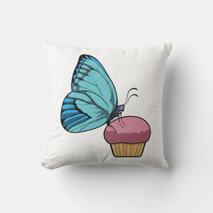 Coussin Papillon avec muffin