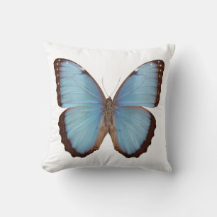 Coussin Papillon bleu de Morpho