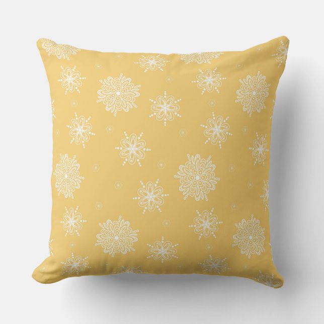 Coussin Papillon Céleste Fantaisiste Floral 20"x20" (Recto)
