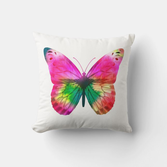 Coussin Papillon coloré (Recto)