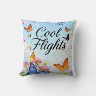 Coussin Papillon Cool Flights
