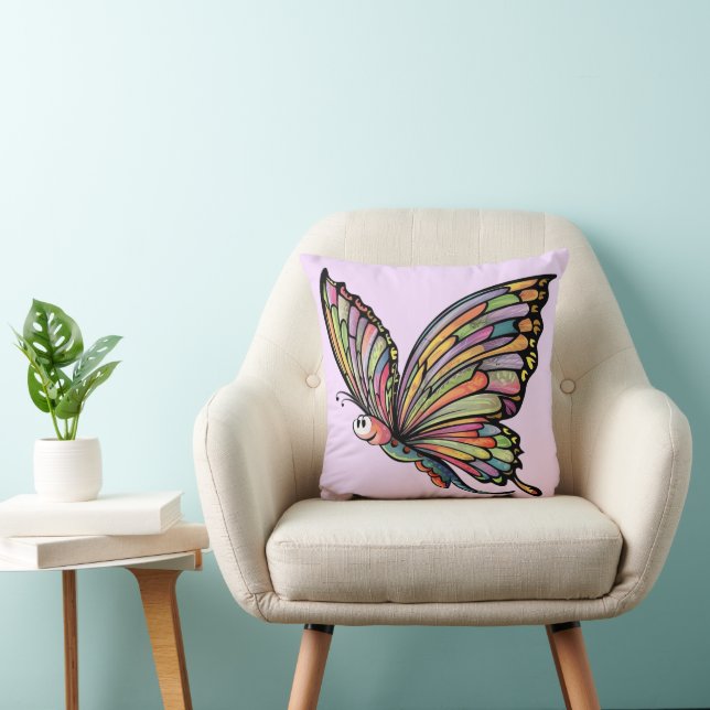 Coussin Papillon de dessin (Chaise)