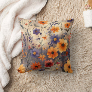 Coussin Papillon de Fleur Sauvage Vintage (11)