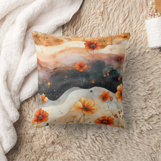 Coussin Papillon de Fleur Sauvage Vintage (4) (Couverture)