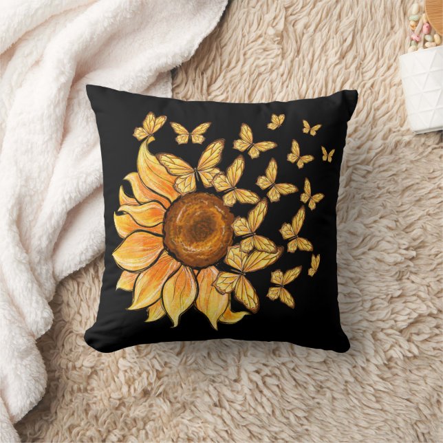 Coussin Papillon de tournesol (Couverture)