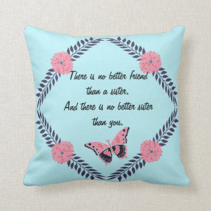 Coussin Papillon décoratif de personnaliser de citation de