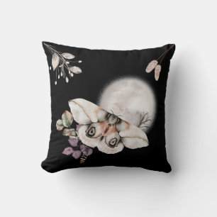Coussin Papillon éclairé par la lune Graphique
