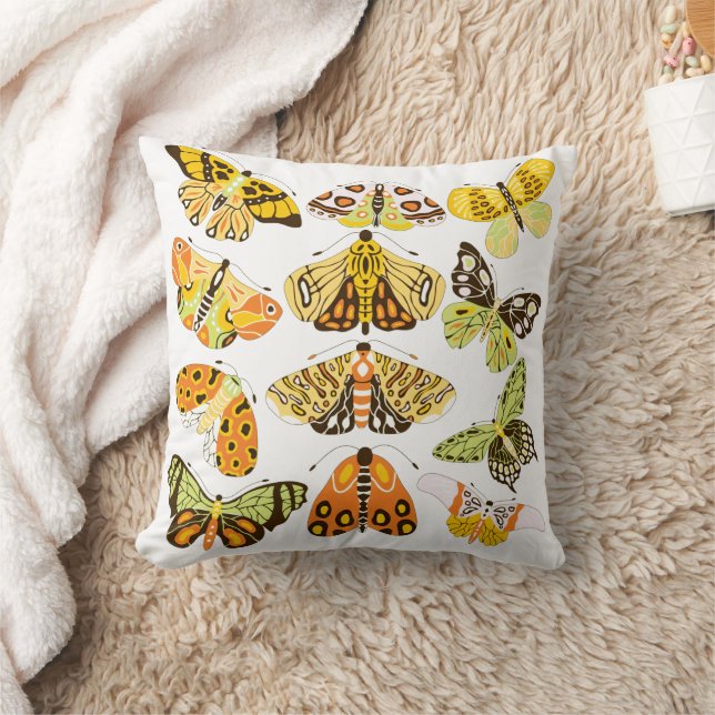 Coussin Papillon et papillon jaune (Couverture)