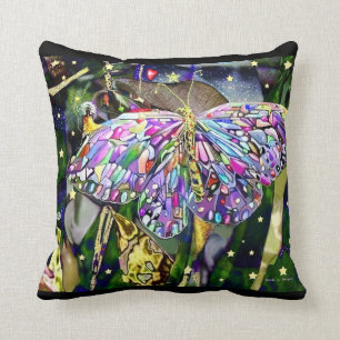 Coussin Papillon Feuille d'or !