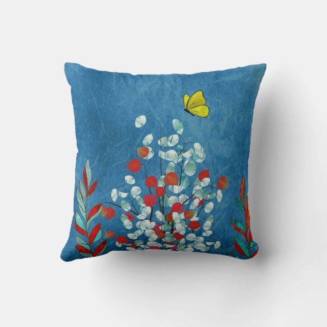 Coussin Papillon Jaune (Verso)