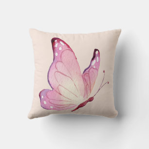 Coussin Papillon minimaliste rose moderne