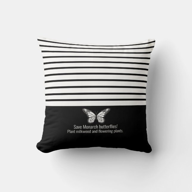 Coussin Papillon monarque (Recto)