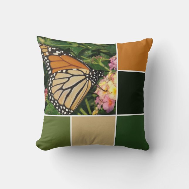Coussin Papillon monarque (Recto)