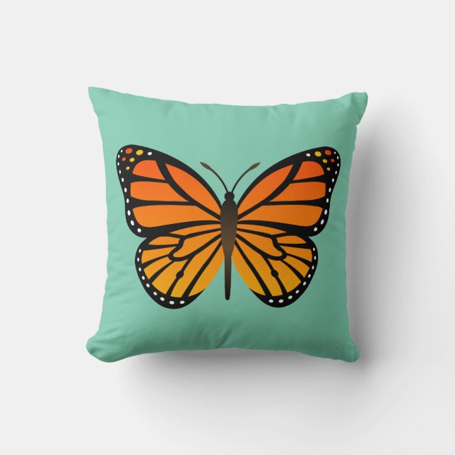 Coussin Papillon monarque (Recto)