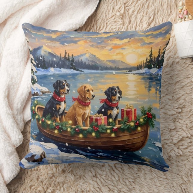Coussin Papillon Noël Bateau Fêtes (Couverture)