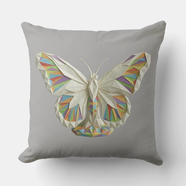Coussin Papillon Origamastic Authentique - Mastic (Recto)