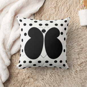 Coussin Papillon pois